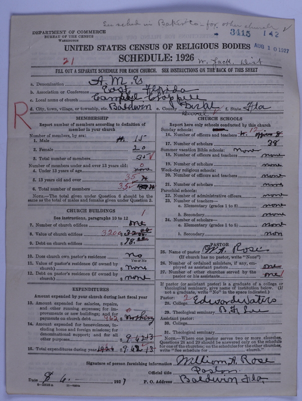 Scan of African Methodist Episcopal Church: 3415