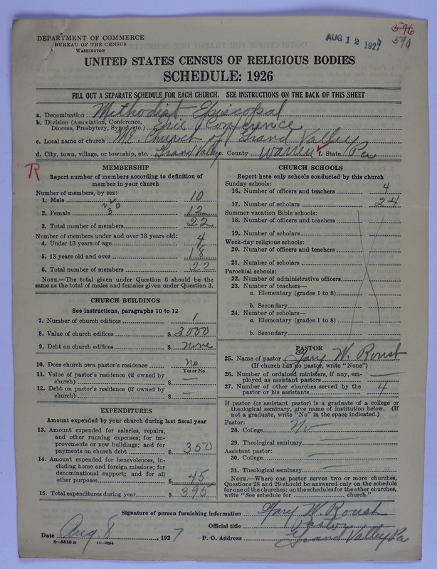 Scan of Federated Churches: 590