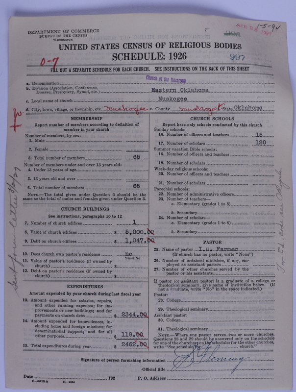 Scan of Church of the Nazarene: 997