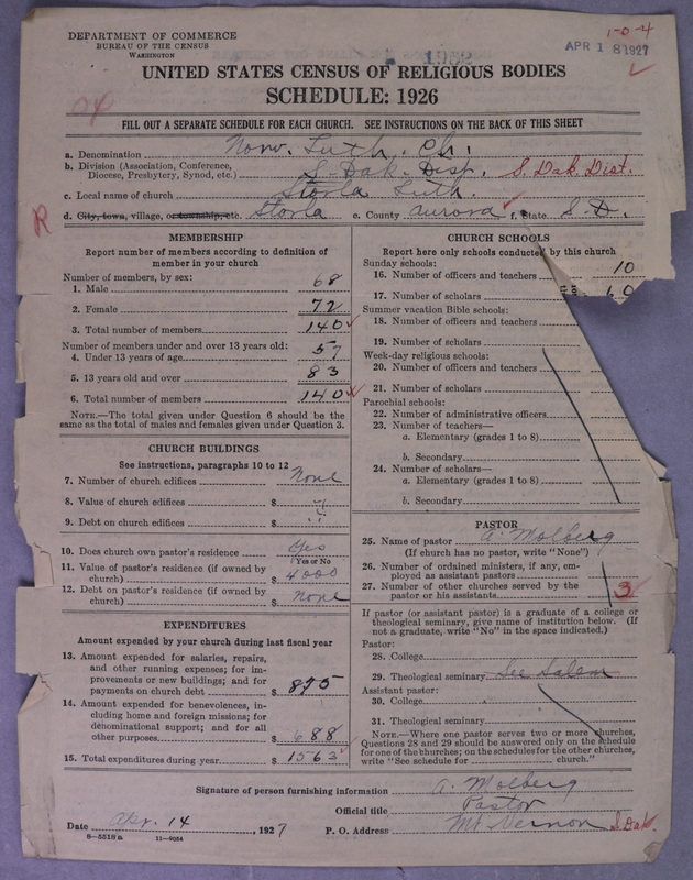 Scan of Norwegian Lutheran Church of America: 1952