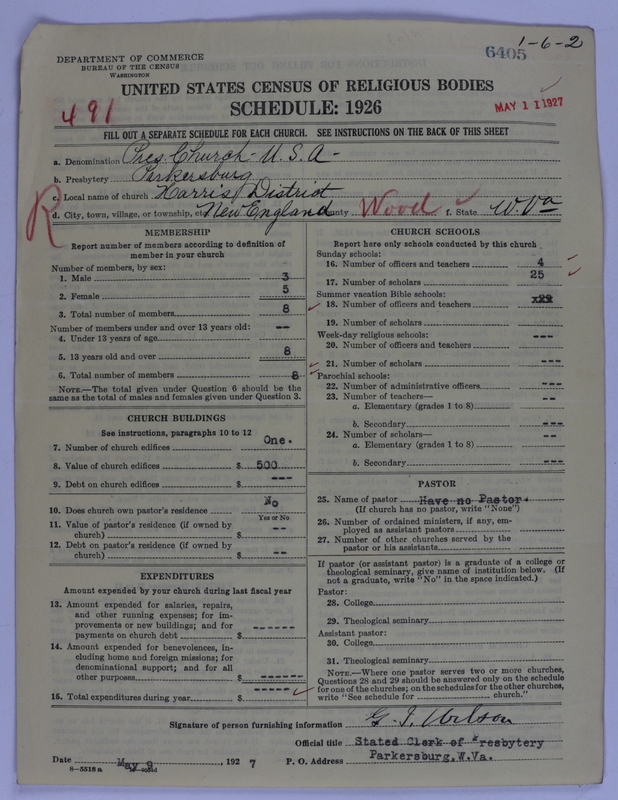Scan of Presbyterian Church in the United States of America: 6405