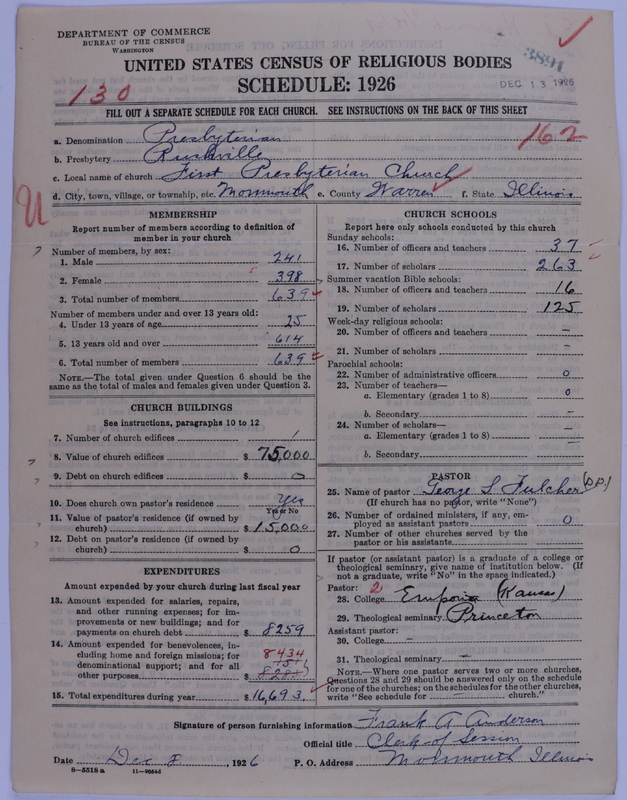 Scan of Presbyterian Church in the United States of America: 3891