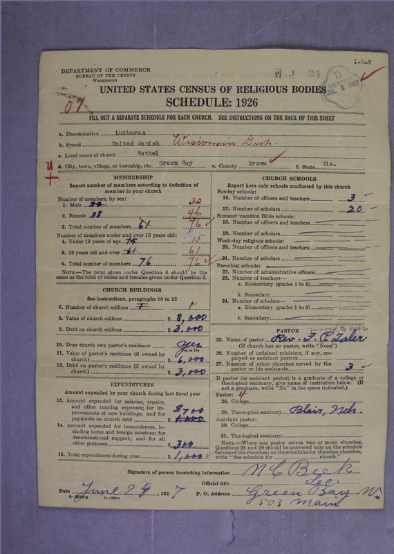Scan of United Danish Evangelical Lutheran Church in America: 24