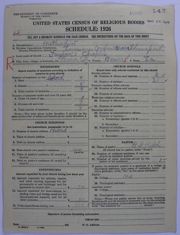 Scan of Colored Methodist Episcopal Church: 1982