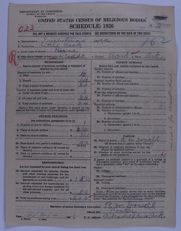 Scan of Presbyterian Church in the United States of America: 7207