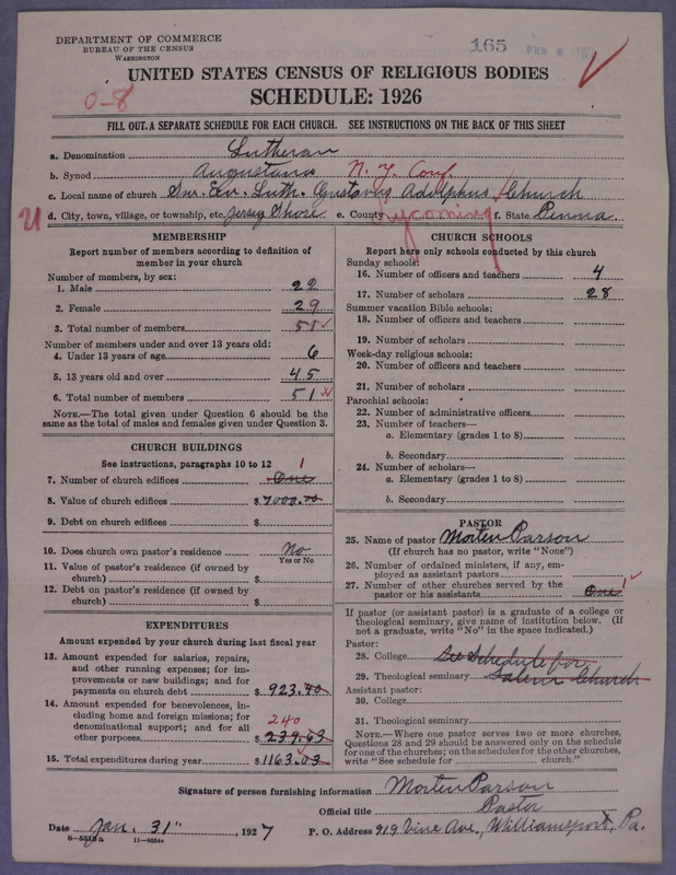 Scan of Evangelical Lutheran Augustana Synod of North America: 165