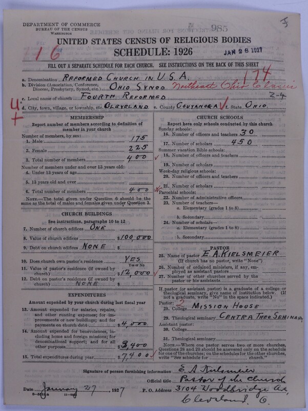 Scan of Reformed Church in the United States: 985