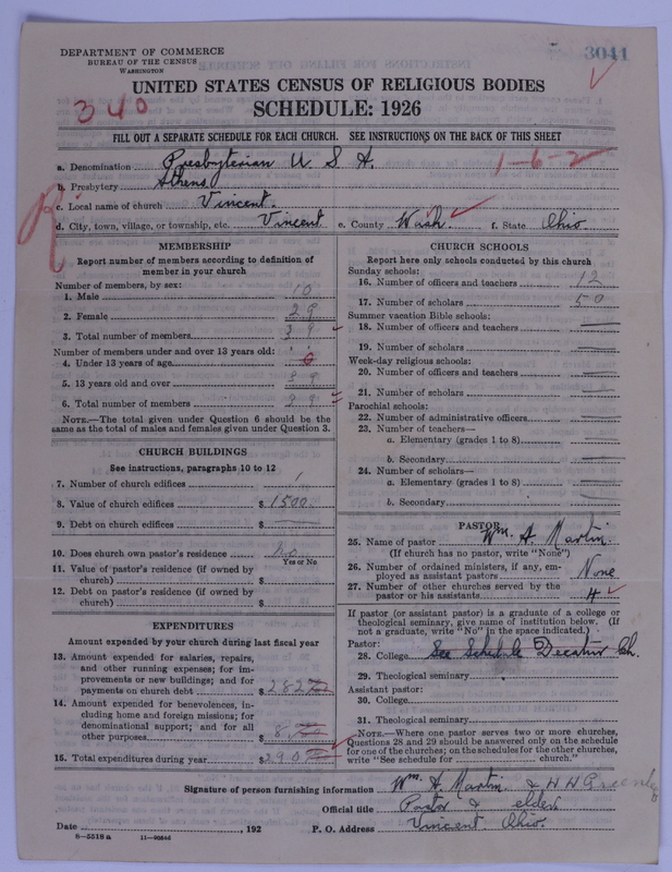 Scan of Presbyterian Church in the United States of America: 3041