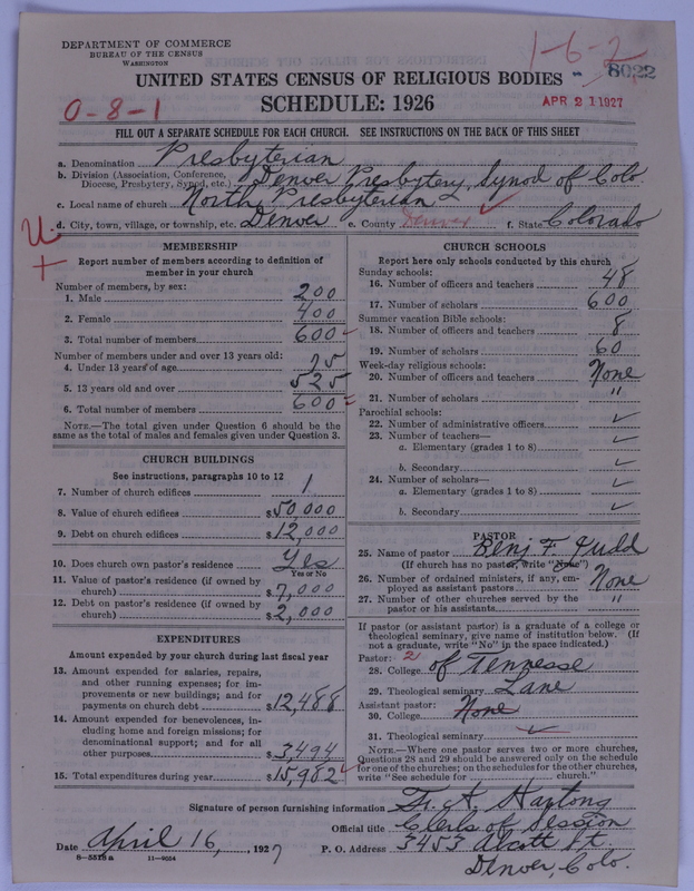 Scan of Presbyterian Church in the United States of America: 8022