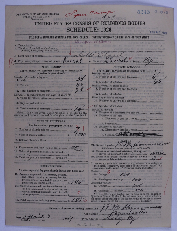Scan of Disciples of Christ: 5240