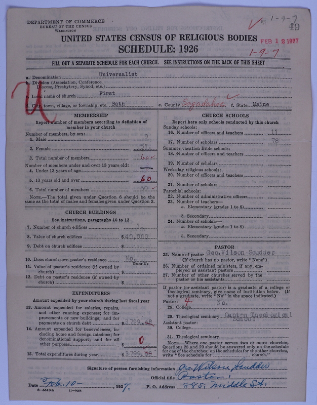 Scan of Universalist Church: 49