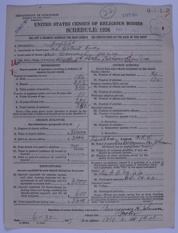 Scan of Negro Baptists: 19746