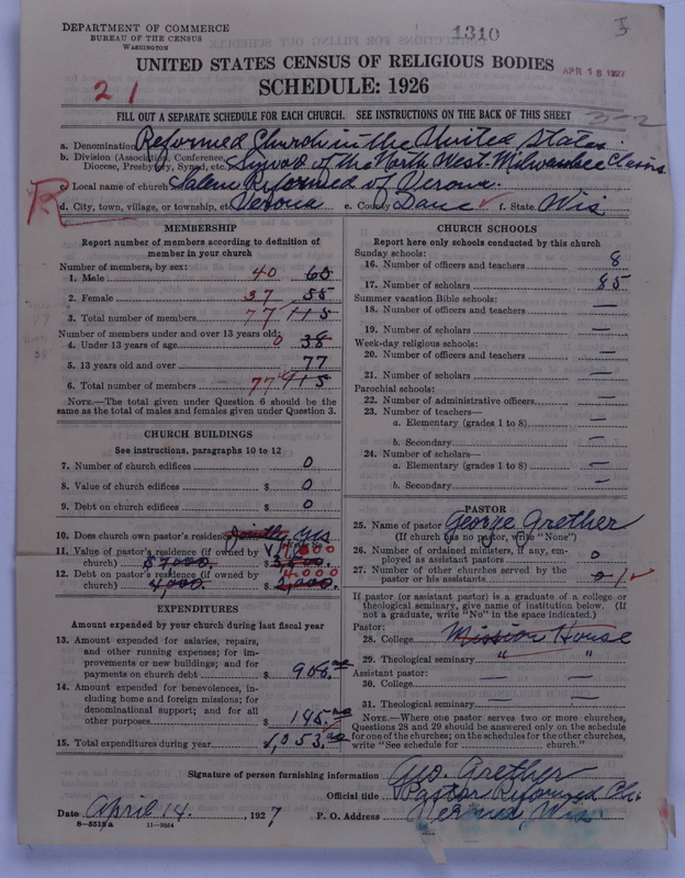 Scan of Reformed Church in the United States: 1310