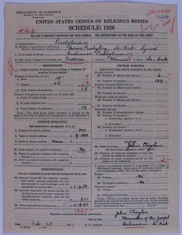 Scan of Presbyterian Church in the United States of America: 5639
