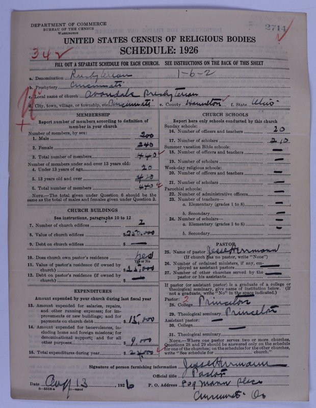 Scan of Presbyterian Church in the United States of America: 2714
