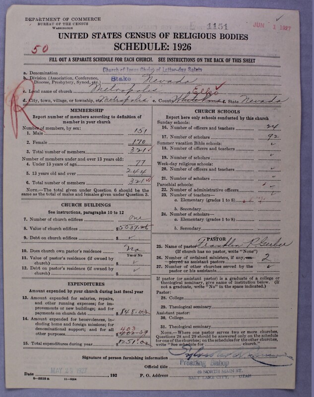Scan of Church of Jesus Christ of Latter-day Saints: 1151