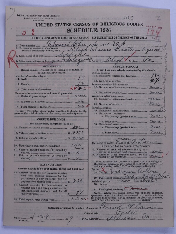 Scan of Reformed Church in the United States: 515
