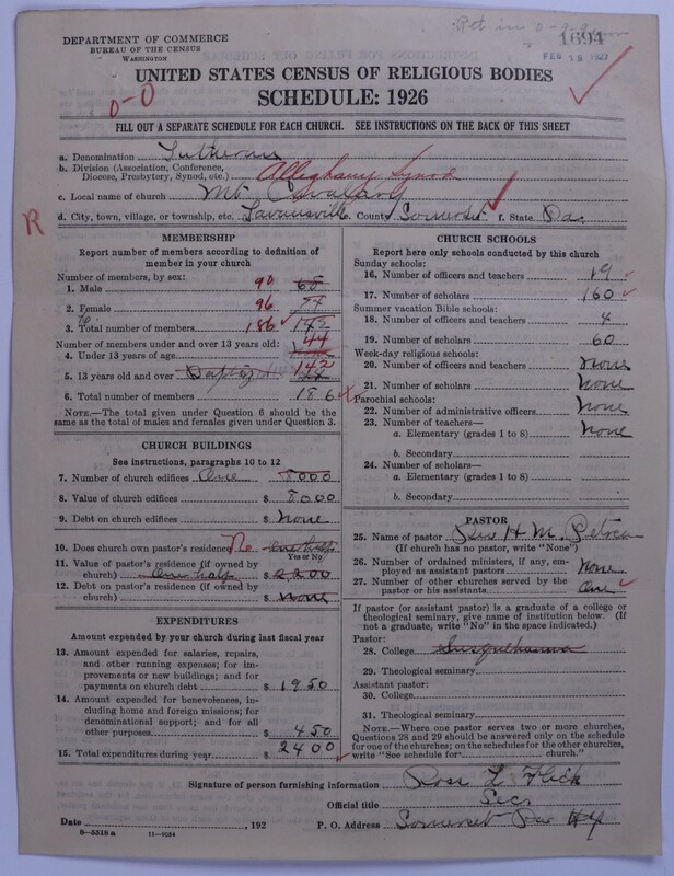 Scan of United Lutheran Church in America: 1694