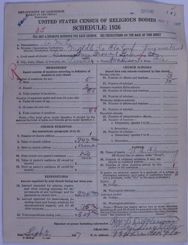 Scan of African Methodist Episcopal Church: 3688