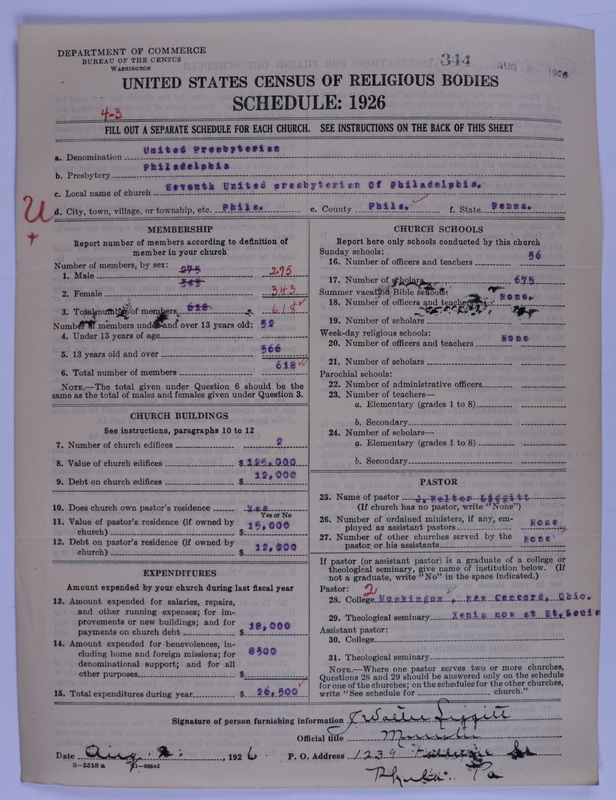 Scan of United Presbyterian Church of North America: 344