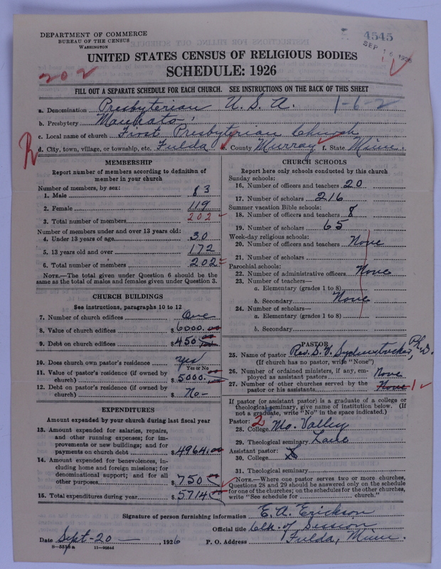 Scan of Presbyterian Church in the United States of America: 4545