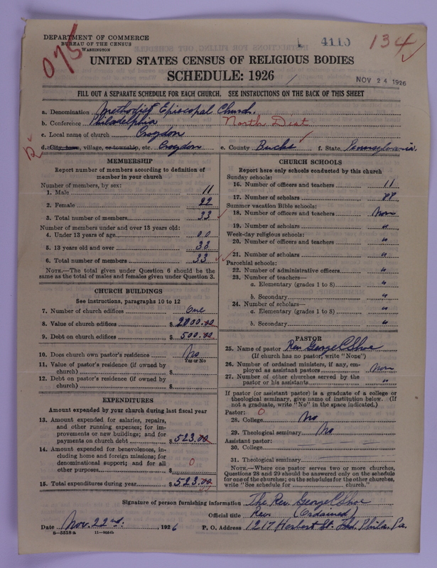 Scan of Methodist Episcopal Church: 4110