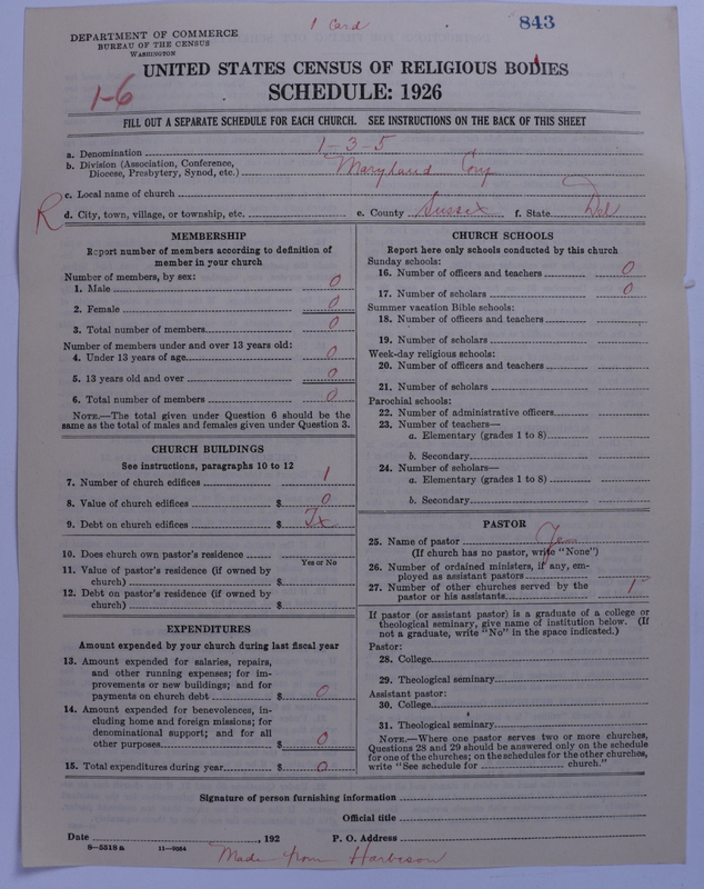 Scan of Methodist Protestant Church: 843