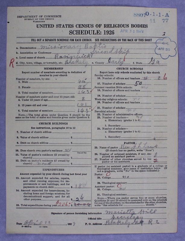 Scan of Negro Baptists: 8807