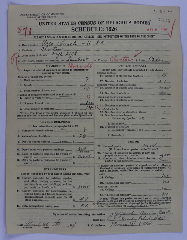 Scan of Presbyterian Church in the United States of America: 7334