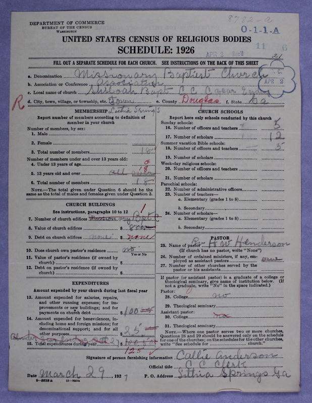 Scan of Negro Baptists: 8782a