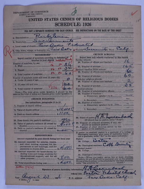 Scan of Federated Churches: 15