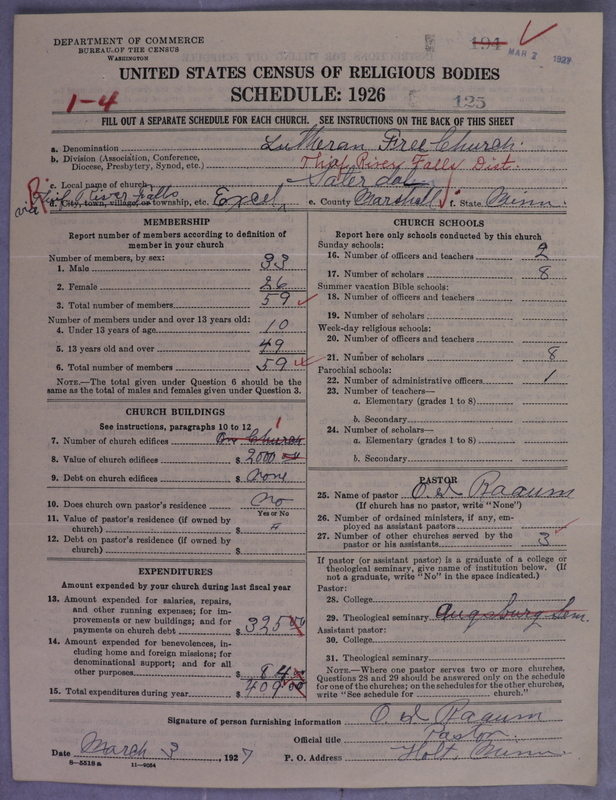 Scan of Lutheran Free Church: 125