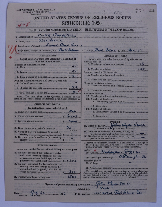 Scan of United Presbyterian Church of North America: 626