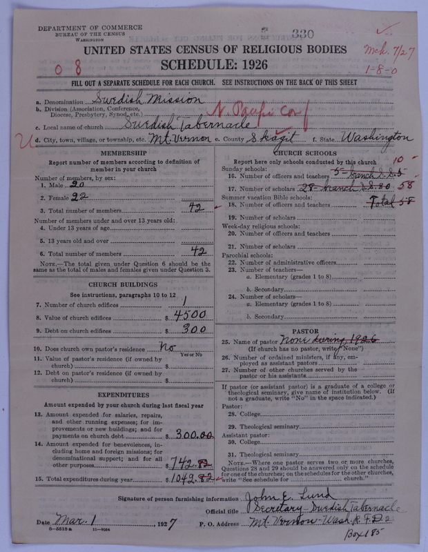 Scan of Swedish Evangelical Mission Covenant of America: 330
