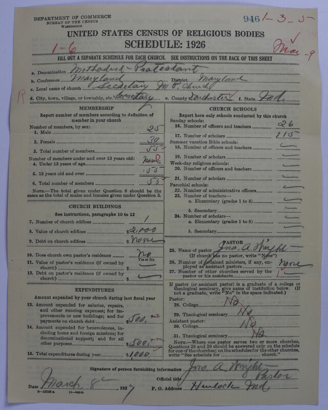 Scan of Methodist Protestant Church: 946