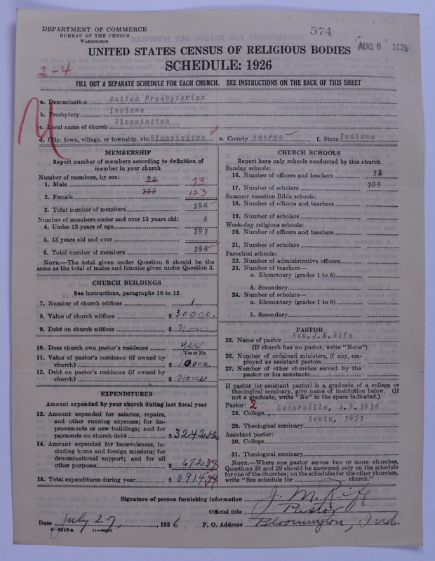Scan of United Presbyterian Church of North America: 574