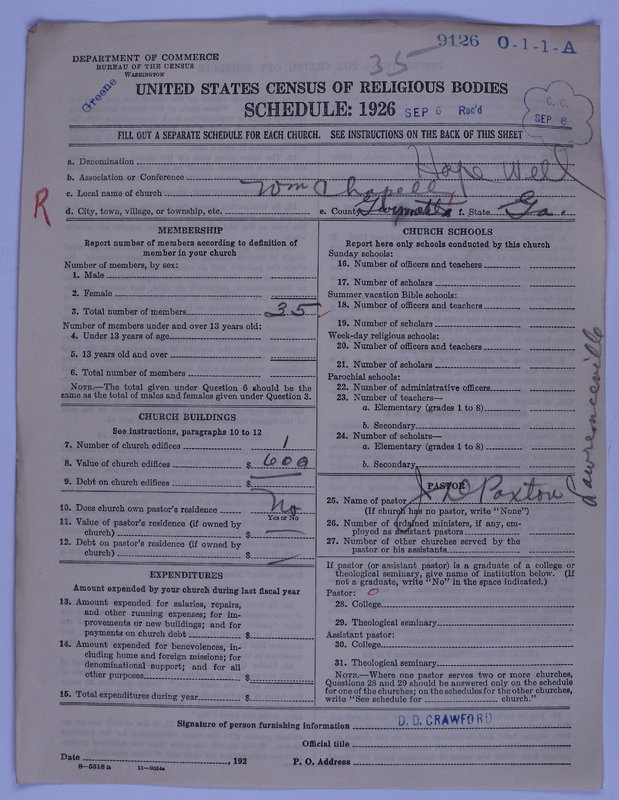 Scan of Negro Baptists: 9126