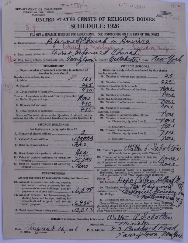 Scan of Reformed Church in America: 289