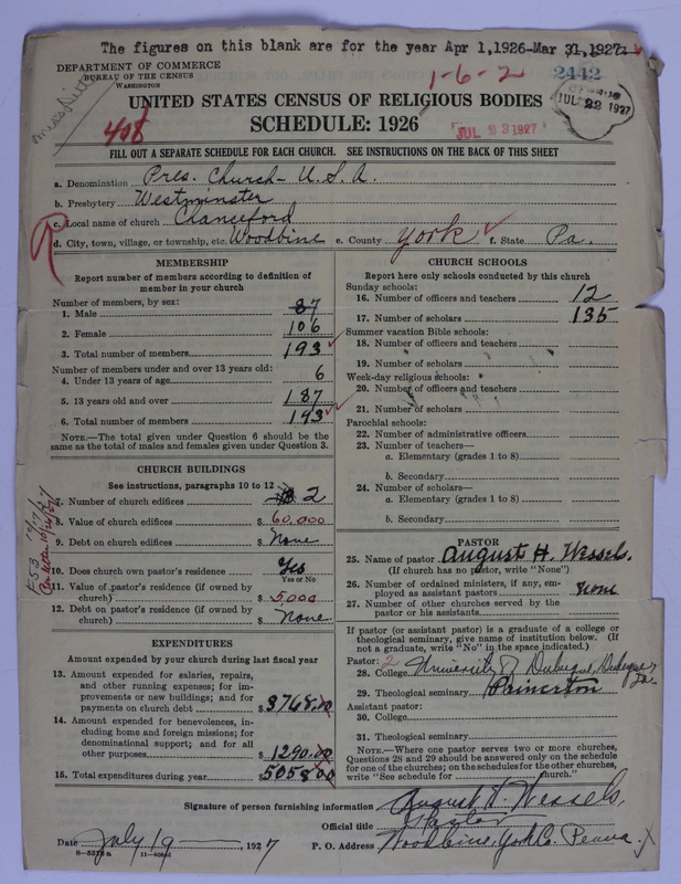Scan of Presbyterian Church in the United States of America: 2442