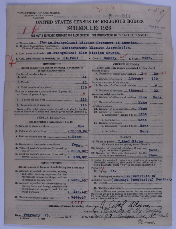 Scan of Swedish Evangelical Mission Covenant of America: 214