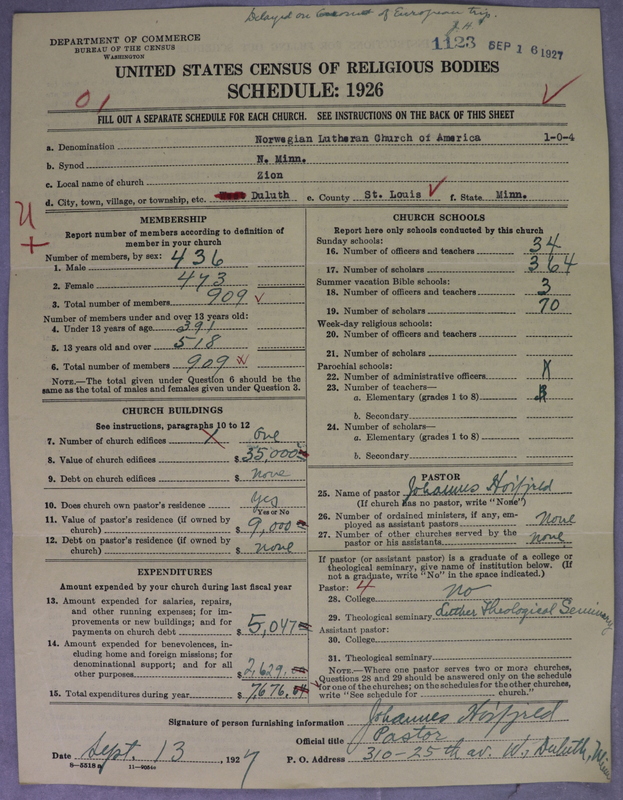 Scan of Norwegian Lutheran Church of America: 1123