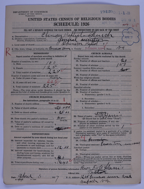 Scan of Negro Baptists: 19420