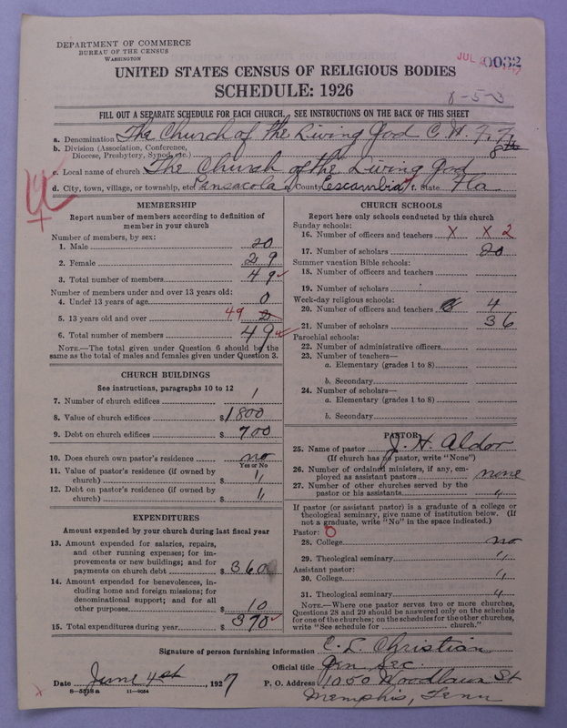 Scan of Church of the Living God, Christian Workers for Fellowship: 32