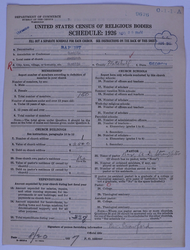 Scan of Negro Baptists: 9676