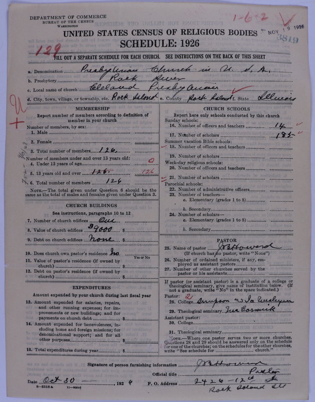 Scan of Presbyterian Church in the United States of America: 3819