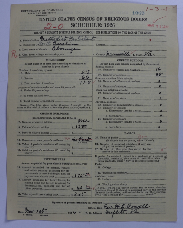 Scan of Methodist Protestant Church: 1069