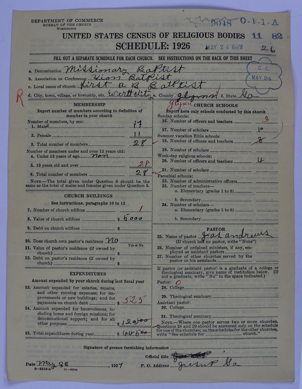 Scan of Negro Baptists: 9048