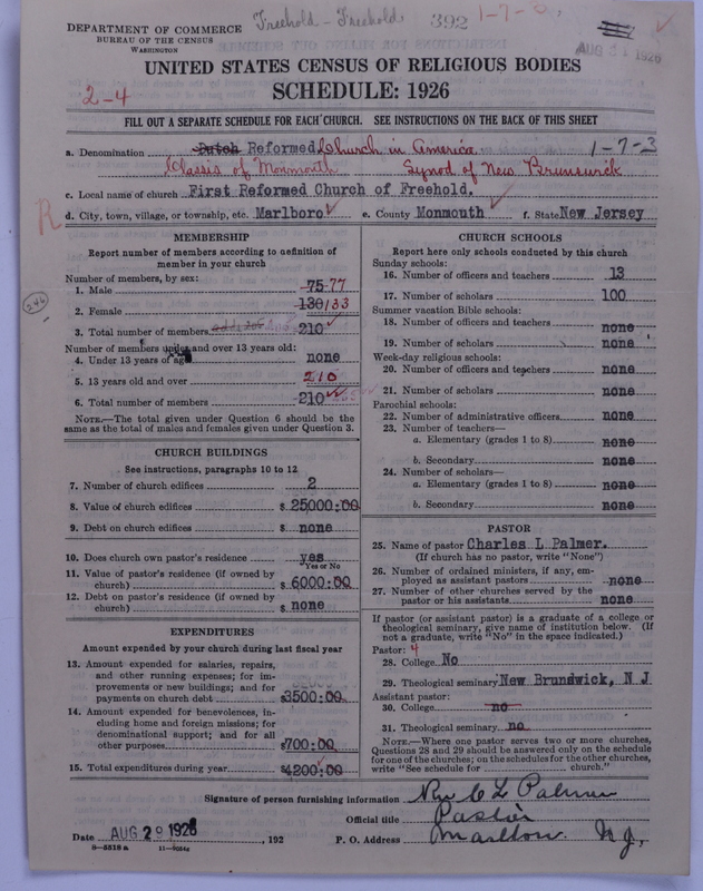 Scan of Reformed Church in America: 392