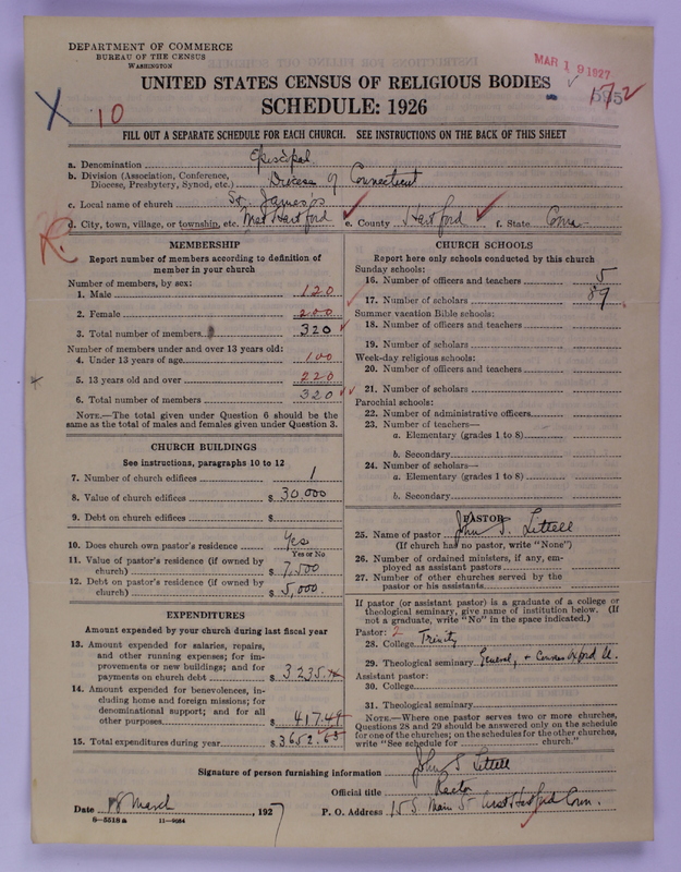 Scan of Protestant Episcopal Church: 595