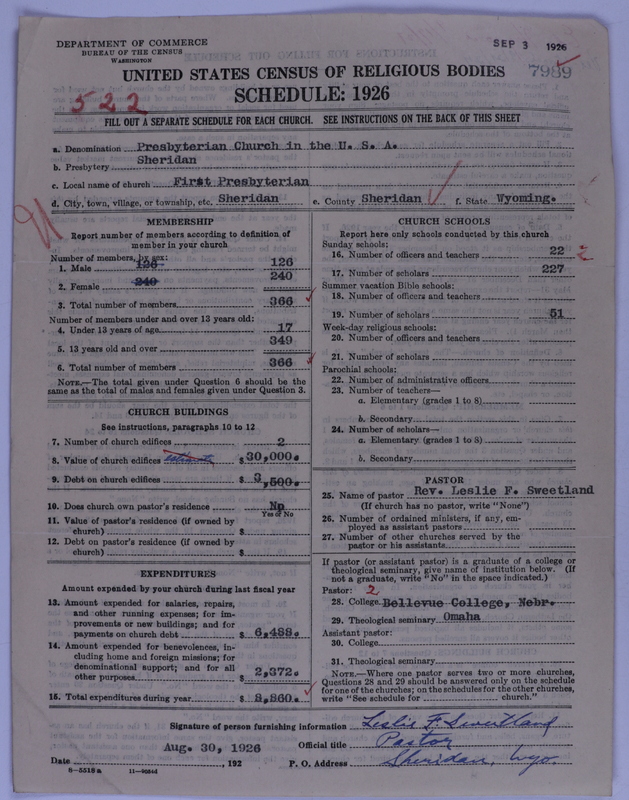 Scan of Presbyterian Church in the United States of America: 7989